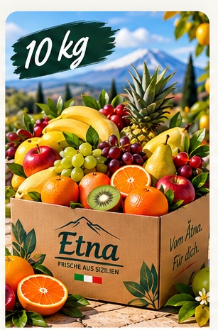 Etna Fruit Box 10 kg mit Früchten